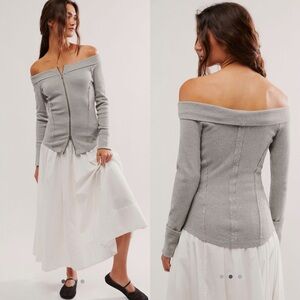 🎄FIRM PRICE🎄 Free people Eye Candy Sweater Tee